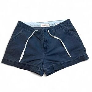 Vintage Y2K Hydraulic navy blue spring summer womens shorts size 9/10